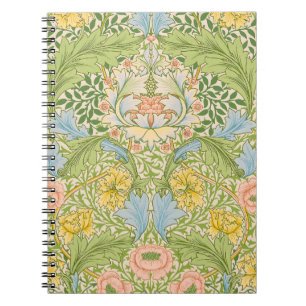 Wm Morris Myrtle Floral Art Nouveau Pastell Notizblock
