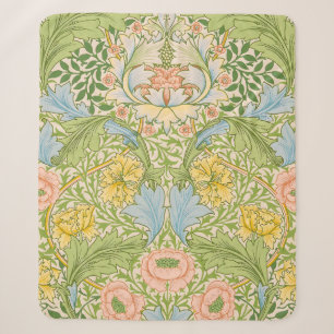 Wm Morris Myrtle Floral Art Nouveau Pastell Sherpadecke