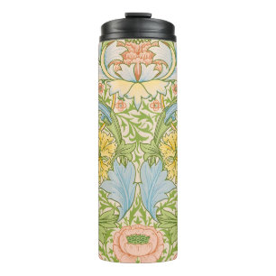 Wm Morris Myrtle Floral Art Nouveau Pastell Thermosbecher