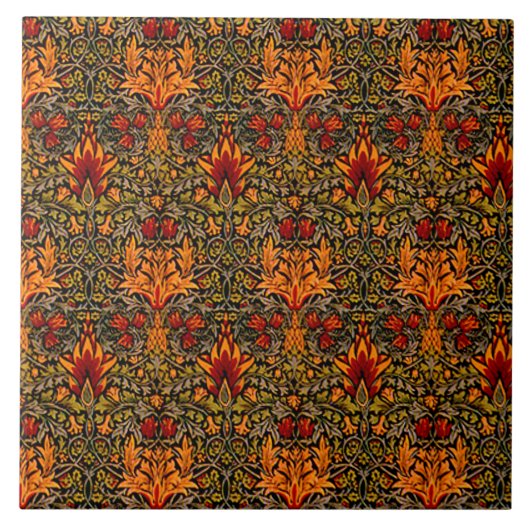 Wm. Morris Saturated Fliese (Vorderseite)