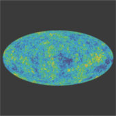 WMAP Microwave Anisotropy Probe Universe Map Aufkleber (Vorderseite)