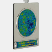 WMAP Microwave Anisotropy Probe Universe Map Banner-Ornament Silber (Rechts)