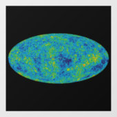 WMAP Microwave Anisotropy Probe Universe Map Fensteraufkleber (Blatt)