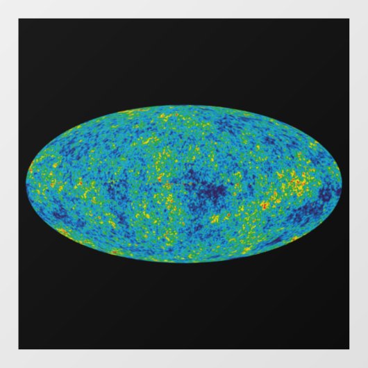 WMAP Microwave Anisotropy Probe Universe Map Fensteraufkleber (Blatt)