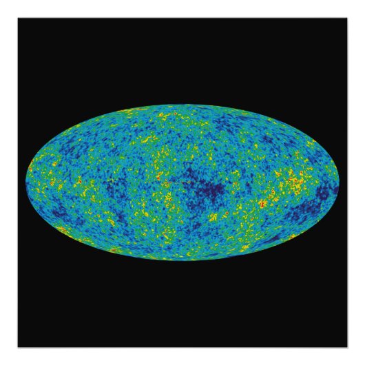 WMAP Microwave Anisotropy Probe Universe Map Fotodruck (Vorne)