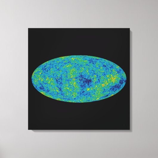 WMAP Microwave Anisotropy Probe Universe Map Leinwanddruck (Vorderseite)