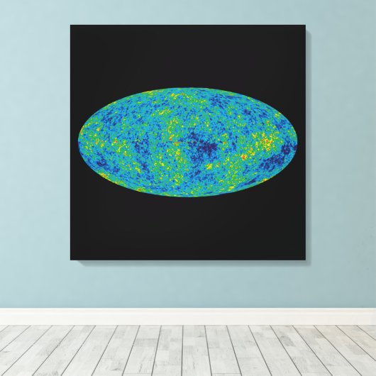 WMAP Microwave Anisotropy Probe Universe Map Leinwanddruck (Insitu (Holzboden))
