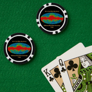 WMAP, Schleier der Milchstraßengalaxie über dem Un Pokerchips