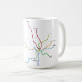WMATA-Metrorail Kaffeetasse (VorderseiteRechts)