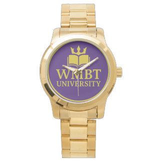 WMBT University Gold plated Watch Armbanduhr