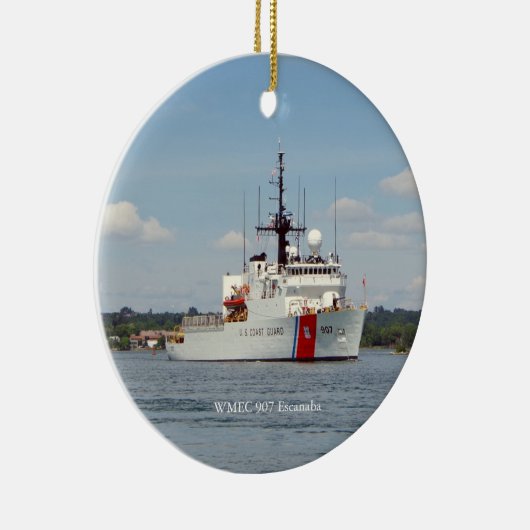 WMEC 907 Escanaba-Ornament Keramik Ornament (Rechts)