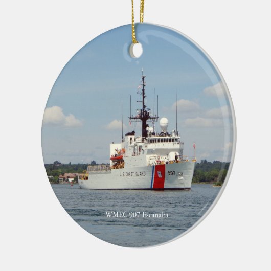 WMEC 907 Escanaba-Ornament Keramik Ornament (Links)