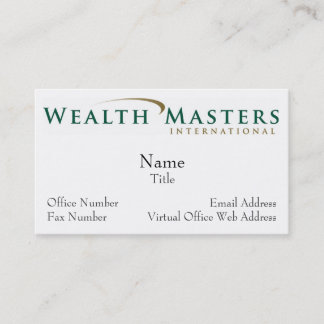 WMI-Logo, Name, Titel, E-Mail-Adresse, Virtual O.. Visitenkarte