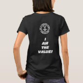 Wmns Geld ist nicht wirkliches T - Shirt-Kleid T-Shirt (Rückseite)