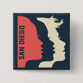 WMSD allgemeine quadratische Buttone Button (Vorderseite)