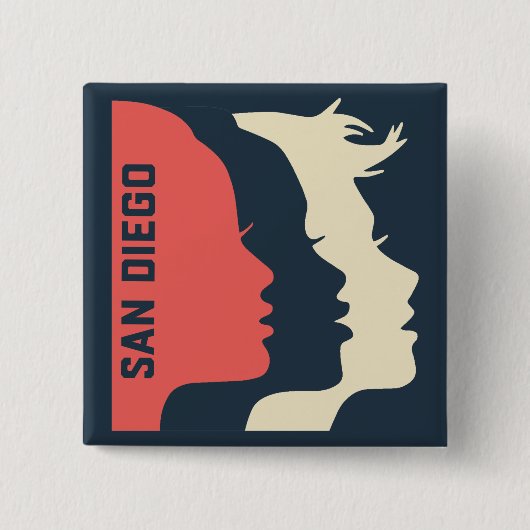 WMSD allgemeine quadratische Buttone Button (Vorderseite)