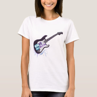 WMVR 105.5 FM: Elektrifizierte Rockgitarre T-Shirt