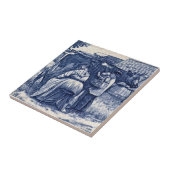 WmWise Minton Country Farm Family Cow Tile Repro Fliese (Seite)