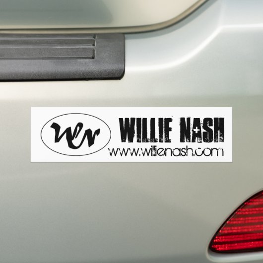 wn Logo, Willie Nash, www.willienash.com Autoaufkleber (Auf Auto)
