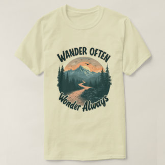 Wnader Oft Wonder Immer Abenteuerliebhaber T-Shirt