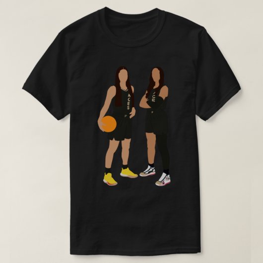 WNBA- Las Vegas Aces Kelsey Plum 10 A_ja Wilson T-Shirt (Design vorne)