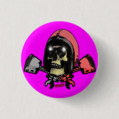 W'nR'n kreuzte Kolbenknopf Button (Vorderseite)