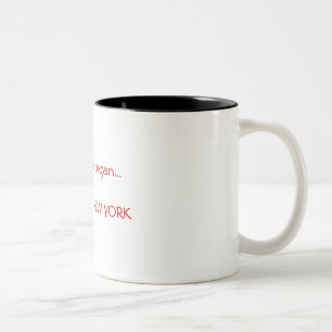 wo aller es… ROSEDALE anfing, NEW- YORKTasse Zweifarbige Tasse