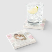 Wo alles anfing Romantische Paare Personalisiert Steinuntersetzer (Seitenansicht)