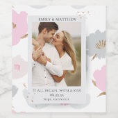 Wo alles anfing Romantische Paare Personalisiert Weinetikett (Einzelnes Label)