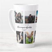 Wo alles begann Liebe-Geschichtsfoto-Collage Milchtasse (Linke Ecke)