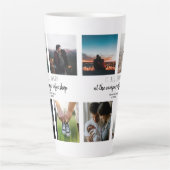 Wo alles begann Liebe-Geschichtsfoto-Collage Milchtasse (Vorderseite)