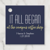 Wo alles begann Liebe Story Geschenkanhänger (Vorderseite)