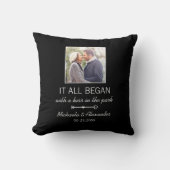 Wo alles begann Personalisierten Paare Foto Kissen (Vorderseite)