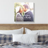 Wo alles begann Personalisierten Paare Foto Leinwanddruck (Insitu (Schlafzimmer))