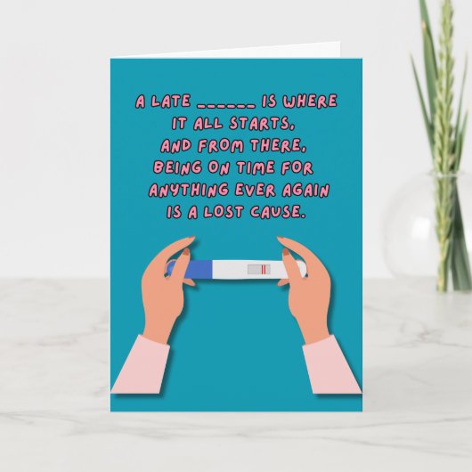 Wo alles beginnt - Funny Card für Junge Mütter Karte (Vorderseite)