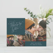 Wo Baumgipfel glimmen Multi-Foto Weihnachten (Stehend Vorderseite)