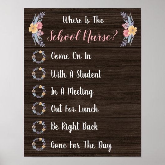 Wo befindet sich das Schulkrankenhaus? Poster (Vorne)