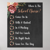 Wo befindet sich das Schulkrankenhaus? Poster (Vorne)