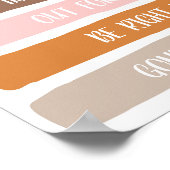 Wo befindet sich das Türschild des Beraterbüros? Poster (Ecke)