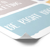 Wo befindet sich das Türschild des Beraterbüros? Poster (Ecke)