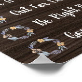 Wo befindet sich das Türschild des Beraterbüros? Poster (Ecke)