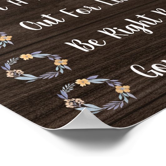 Wo befindet sich das Türschild des Beraterbüros? Poster (Ecke)