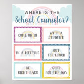 Wo befindet sich der Schulberater für Türsignatur Poster (Vorne)