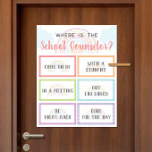 Wo befindet sich der Schulberater für Türsignatur Poster