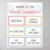 Wo befindet sich der Schulberater für Türsignatur Poster (Vorne)