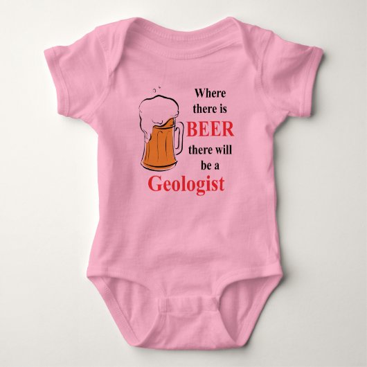 Wo Bier ist - Geologe Baby Strampler (Vorderseite)