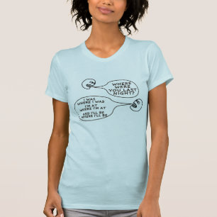 Wo bin ich, frag mir nicht, ich weiß nicht, ob ich T-Shirt