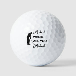Wo bist du Individuelle Name verliebt? Golfball