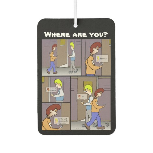 Wo bist du? Lufterfrischer (Vorderseite)