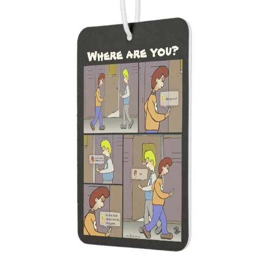 Wo bist du? Lufterfrischer (Links)